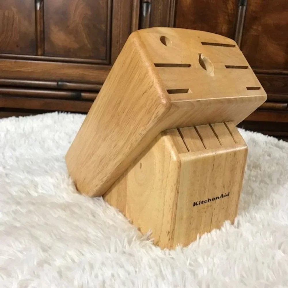 NWOT Kitchenaid Wood Knife Block